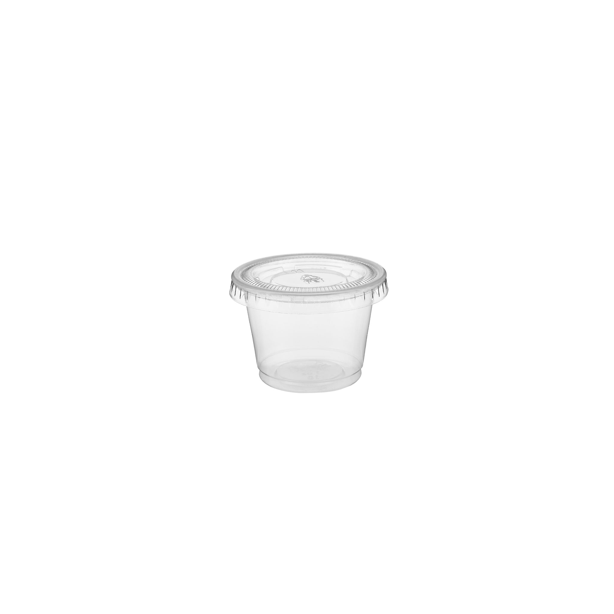 Clear Portion Cup With Lid