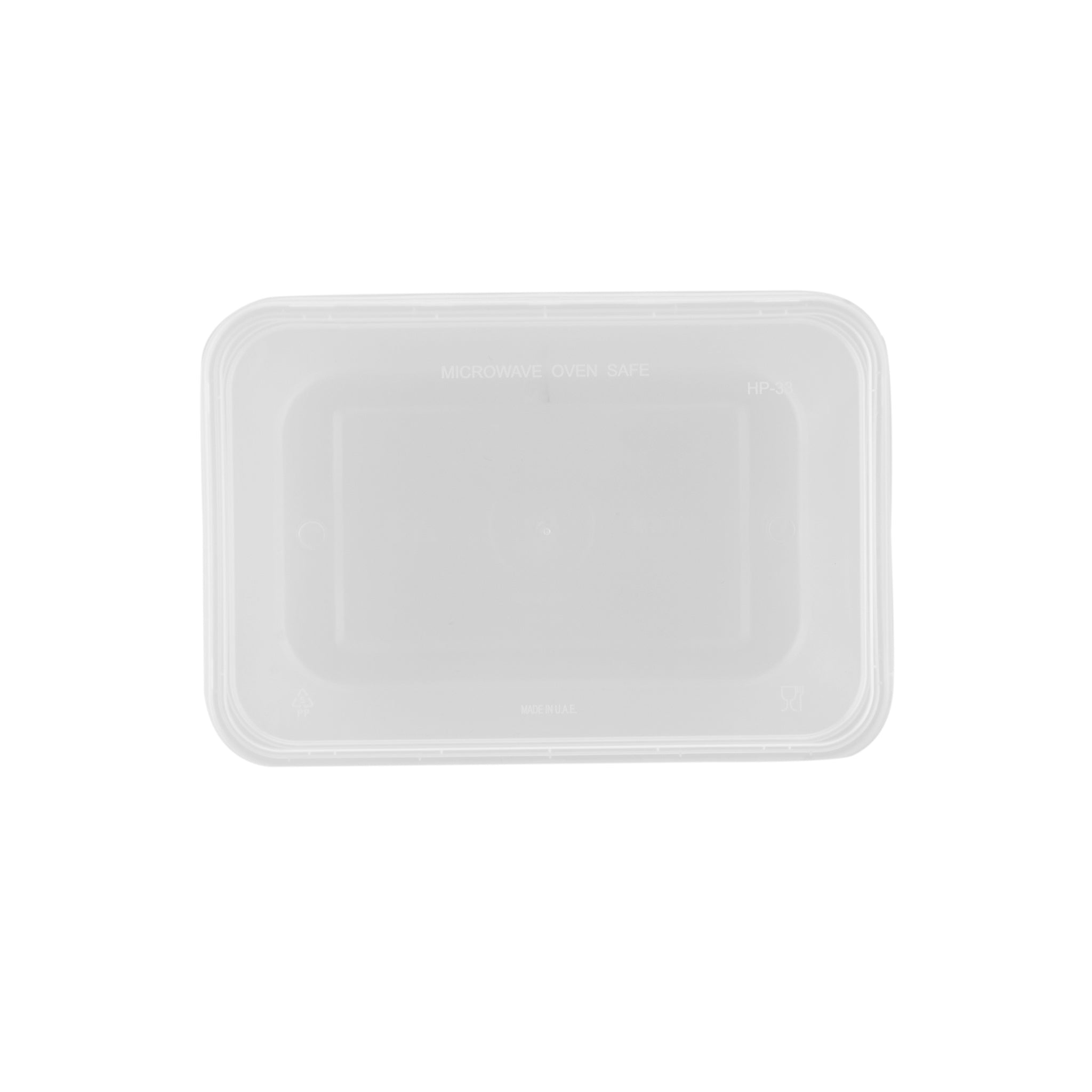 Clear Rectangular Microwavable Container With Lid