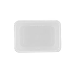 Clear Rectangular Microwavable Container With Lid