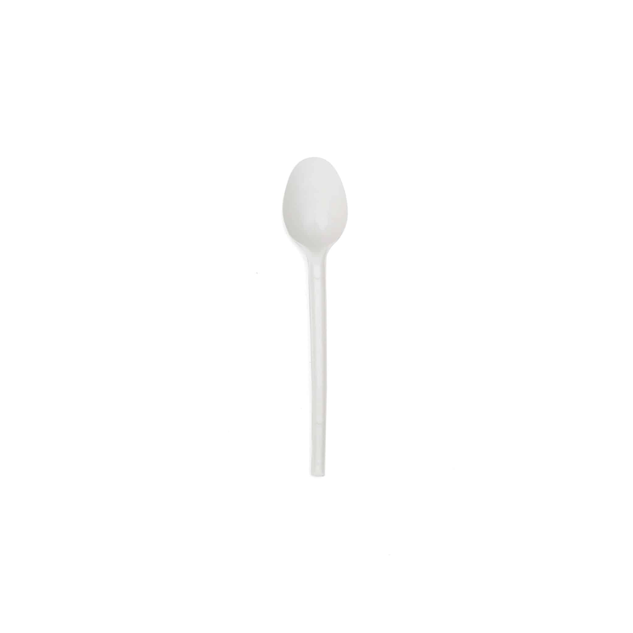 Disposable Plastic Tea Spoons White