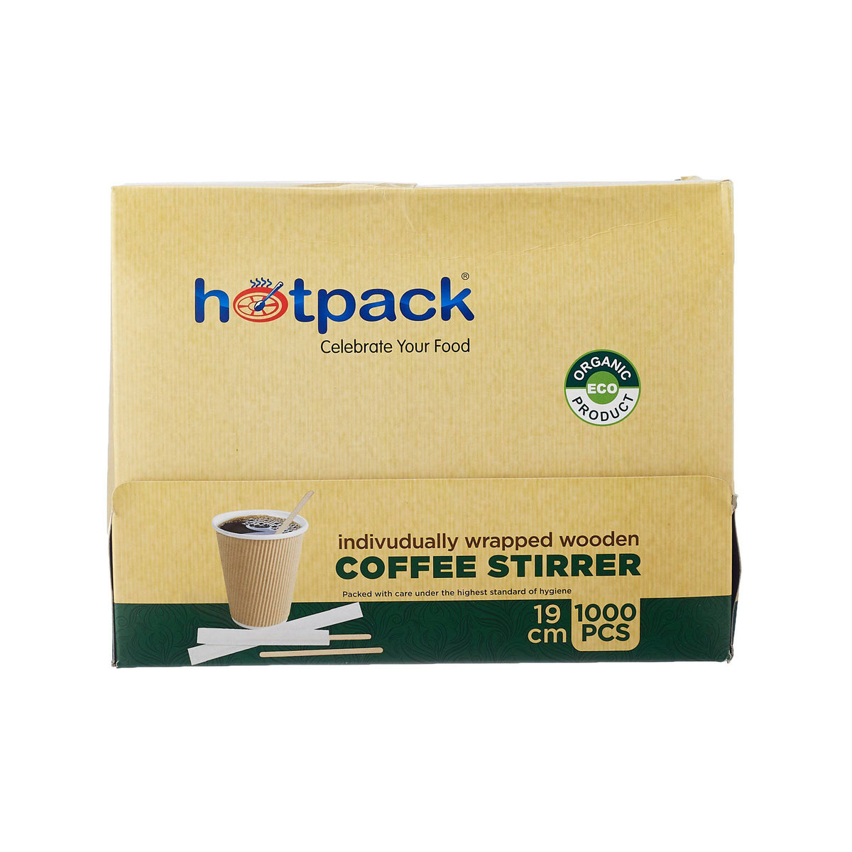 Disposable Wooden Individual Wrapped Coffee Stirrer