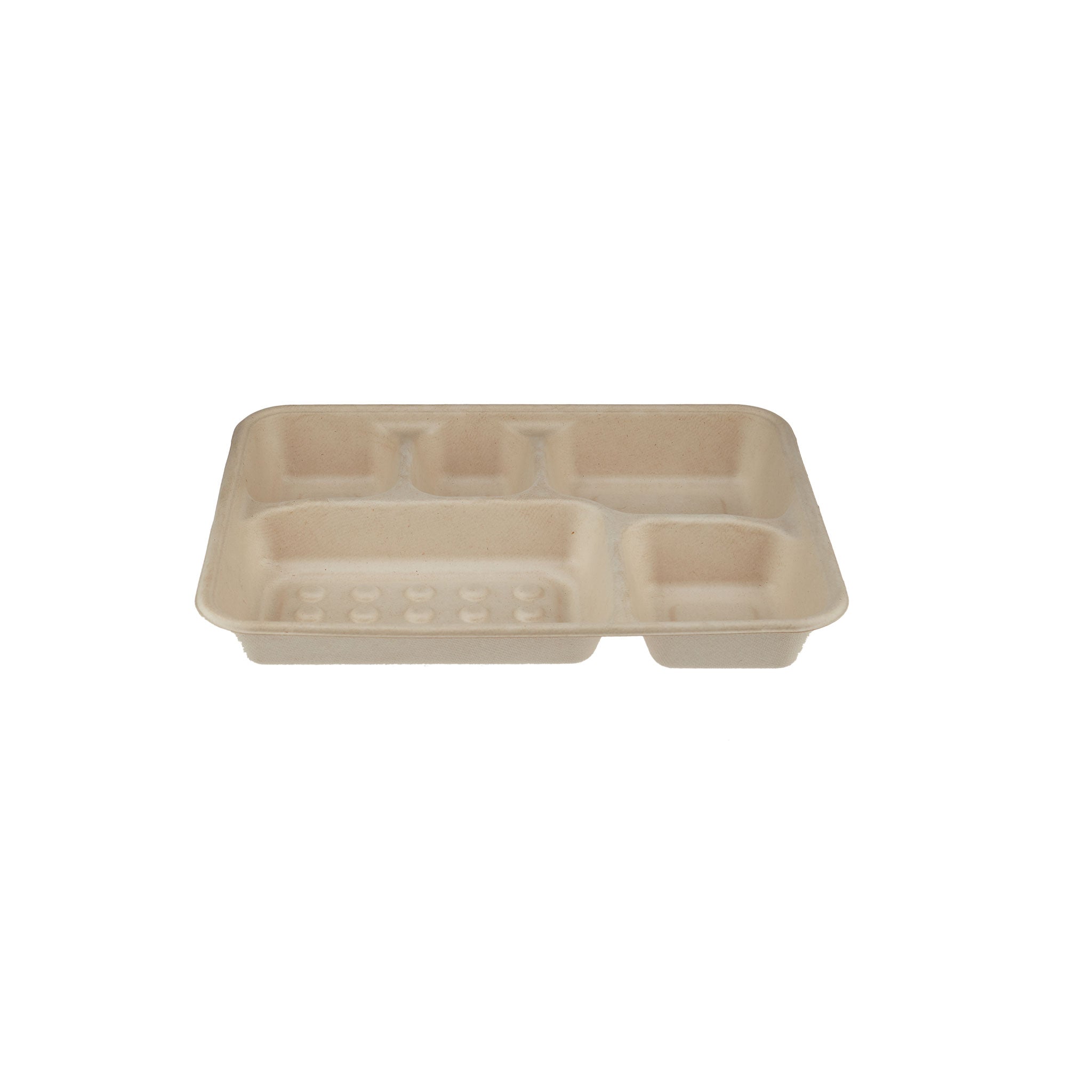 200 Pieces Bio Degradable 5 Compartment Deep Tray - Hotpack
