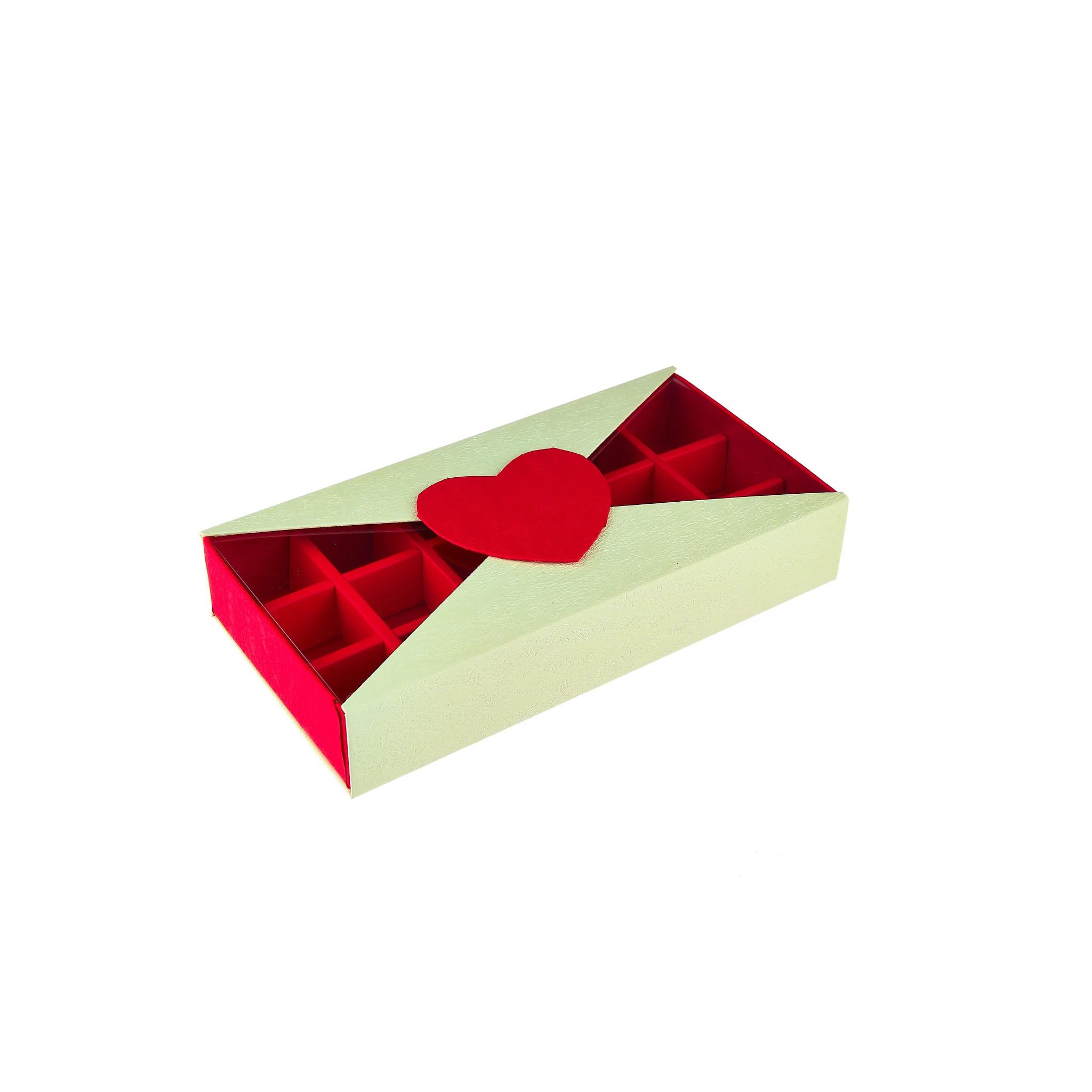 Gift Box Rectangular 18 Portion Red