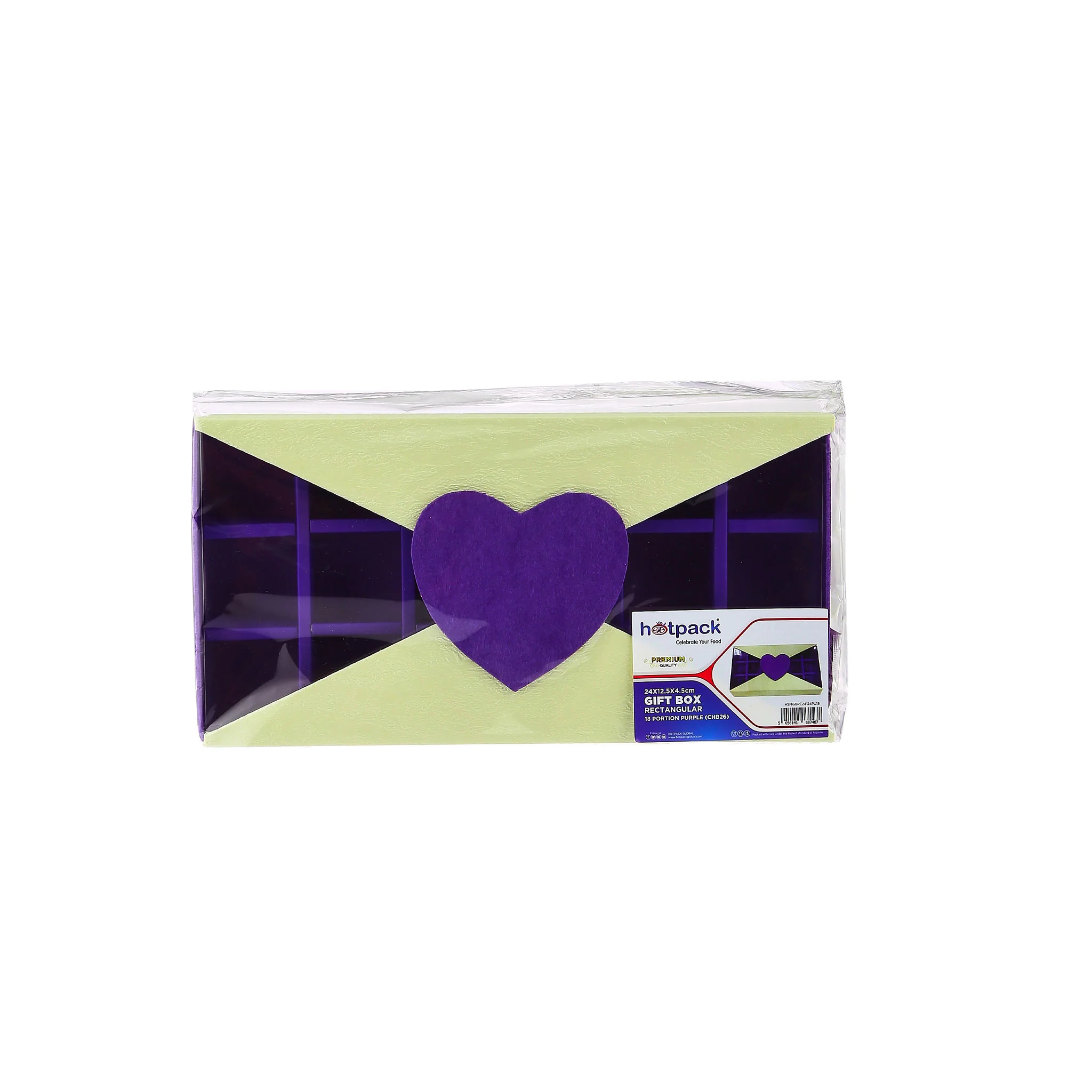 Gift Box Rectangular 18 Portion Blue