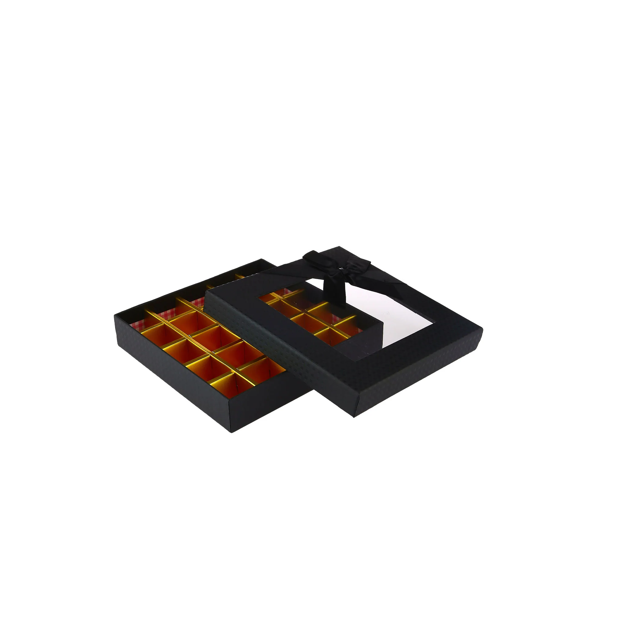 Gift Box Square 25 Portions Black