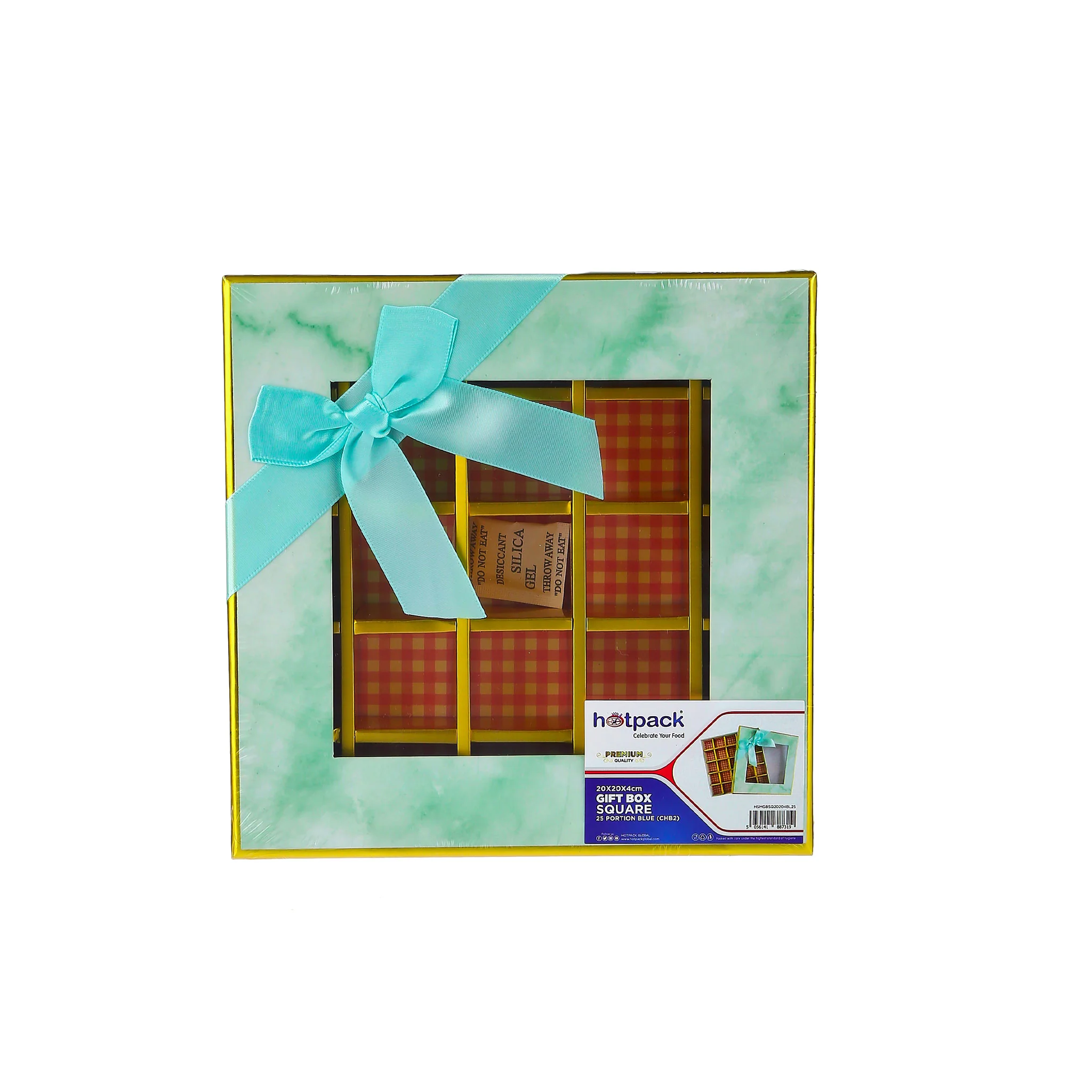 Gift Box Square 25 Portions Blue