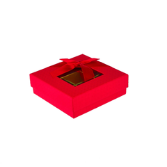 Gift Box Square 9 Portions  Red