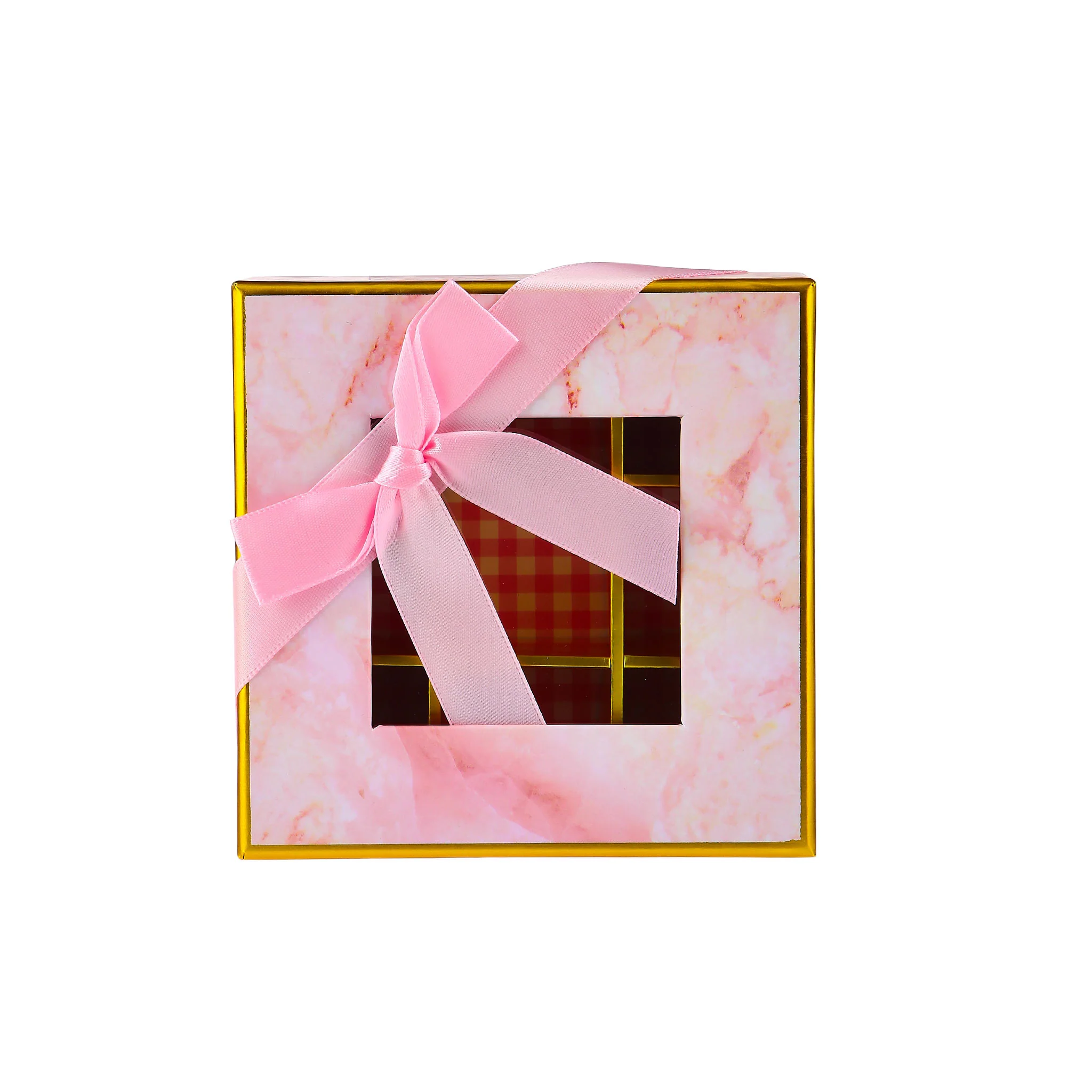 Gift Box Square 9 Portions  Pink