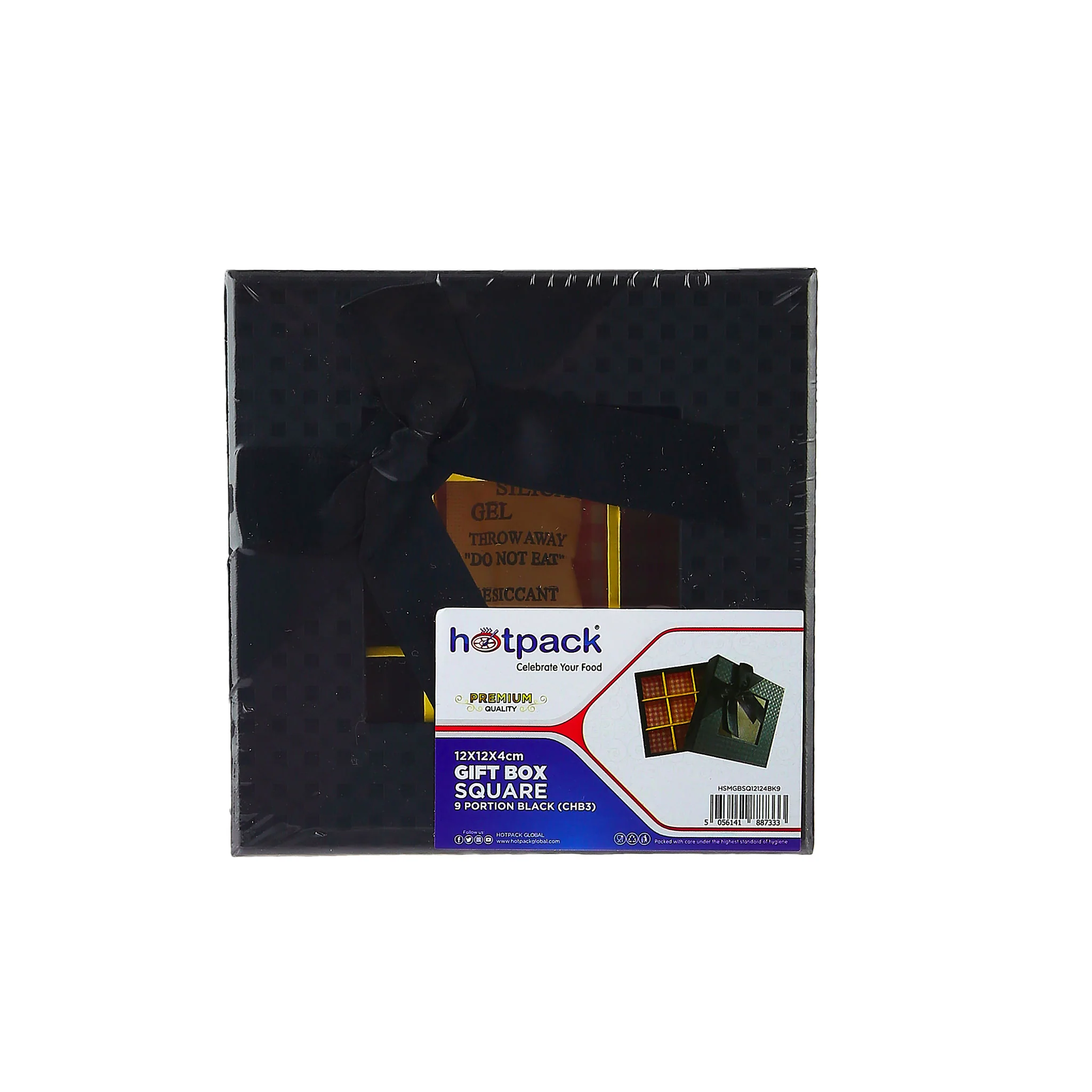 Gift Box Square 9 Portions  Black