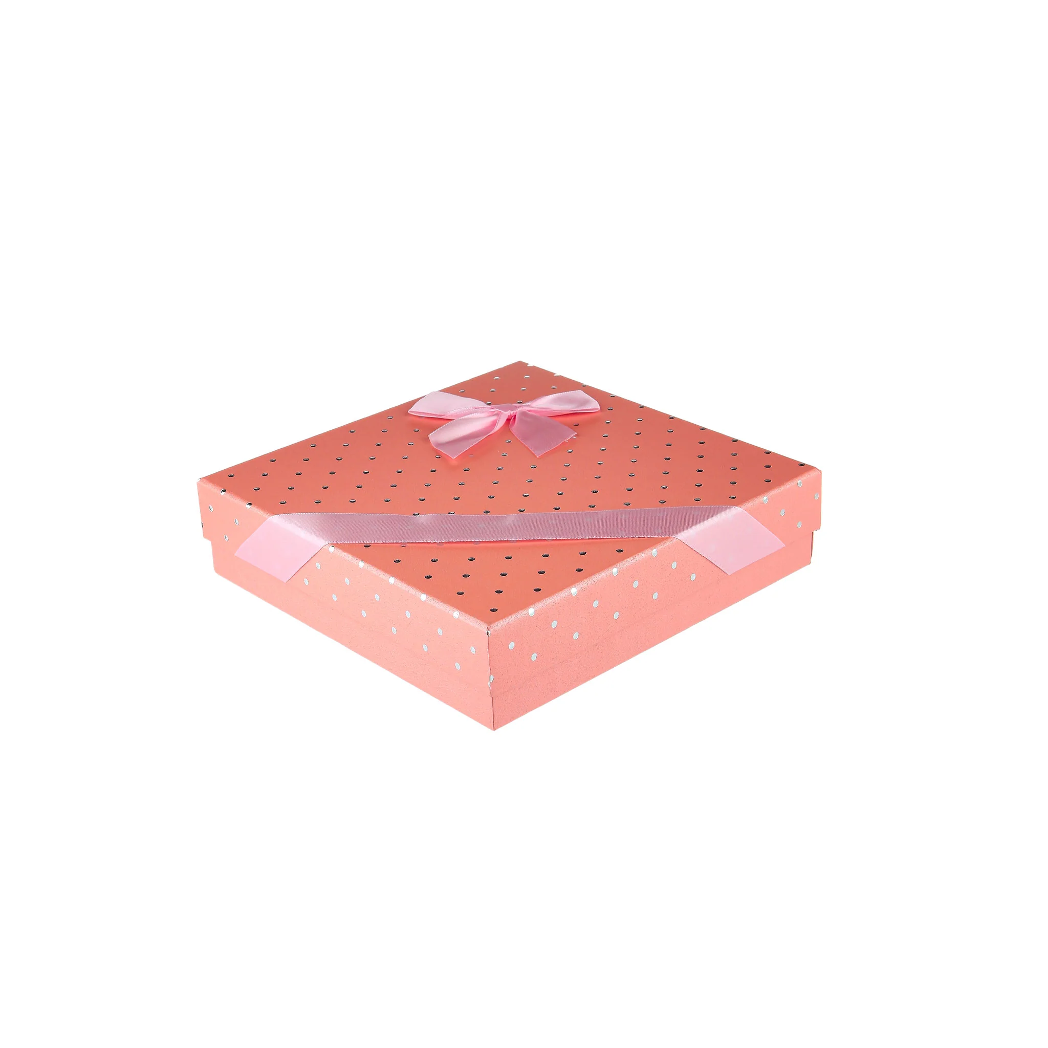 Gift Box Square 20x20x5 Cm Pink