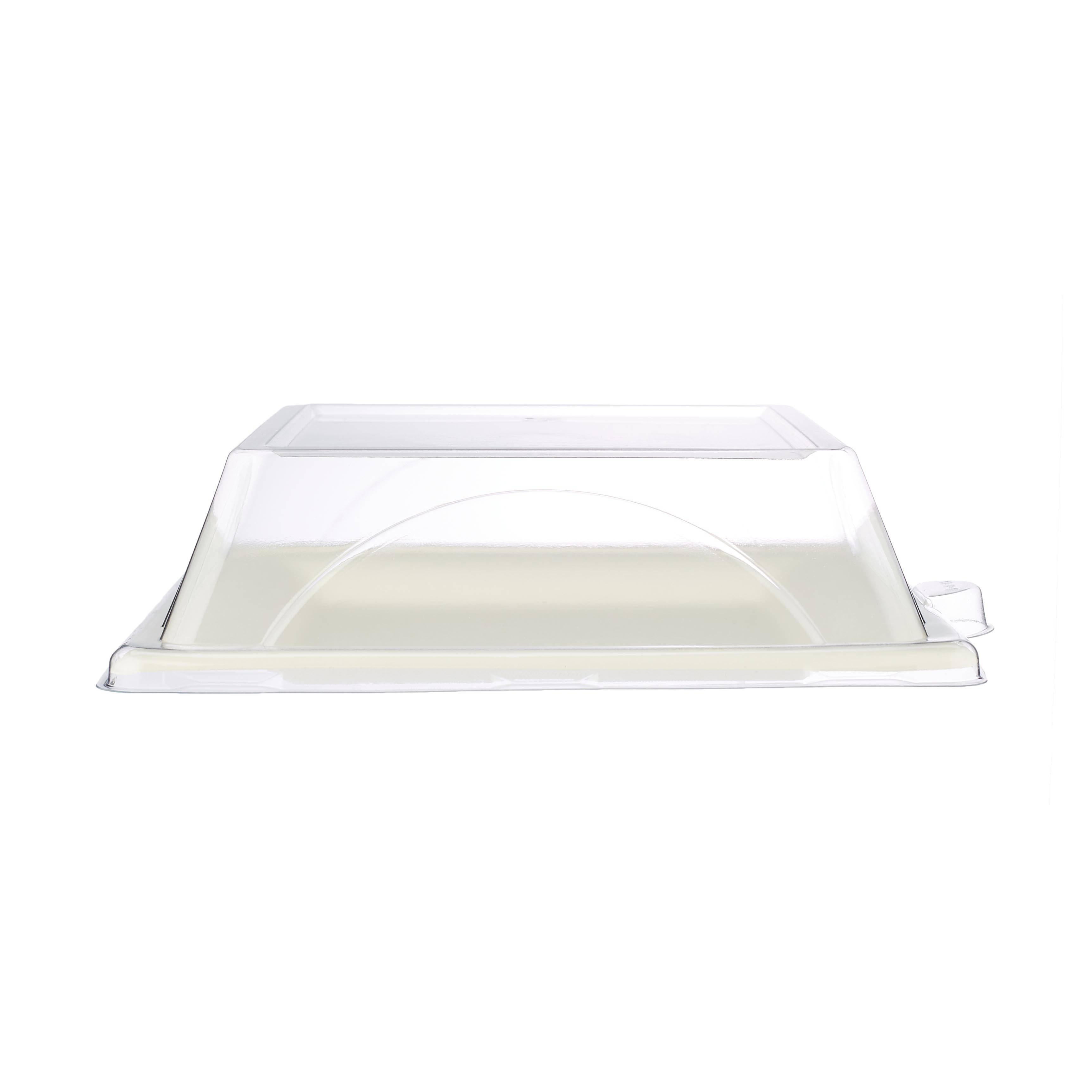 200 Pieces Bio-Degradable Square Plate With Lid 10 Inch - Hotpack