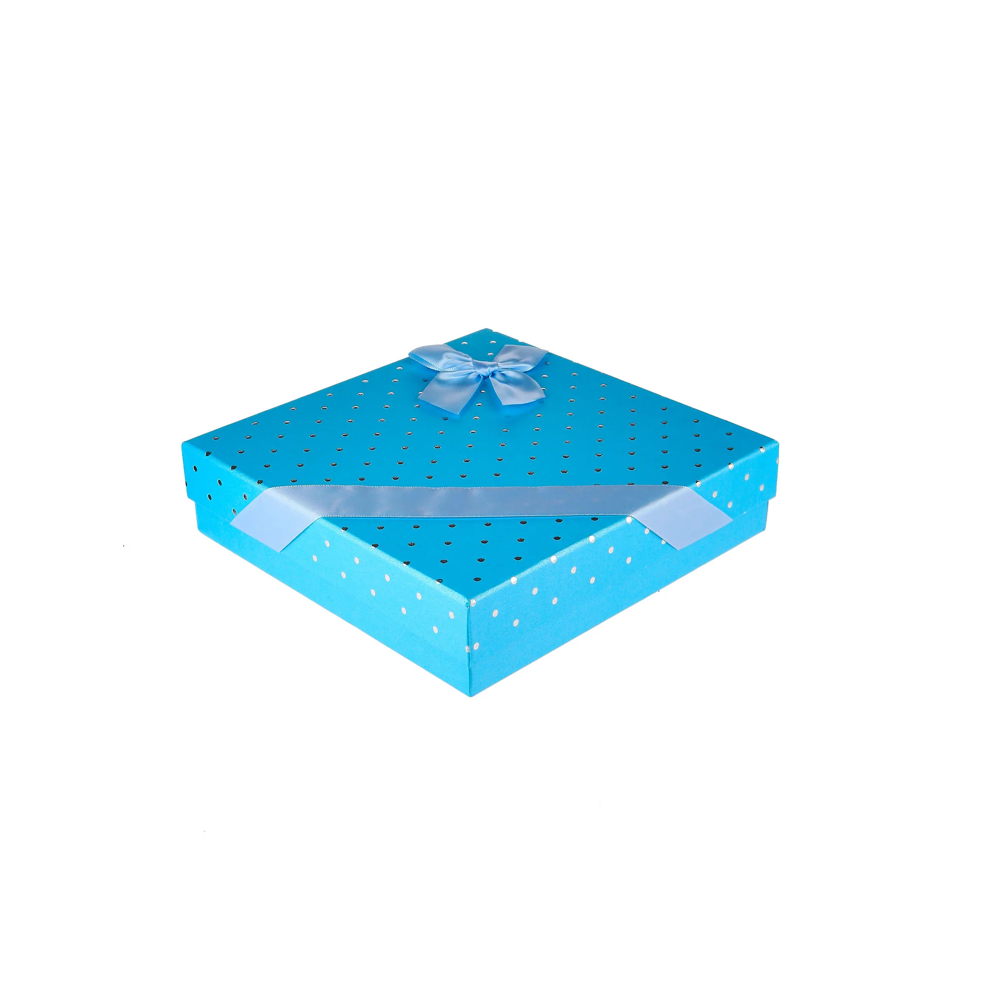 Gift Box Square 20x20x5 Cm Blue