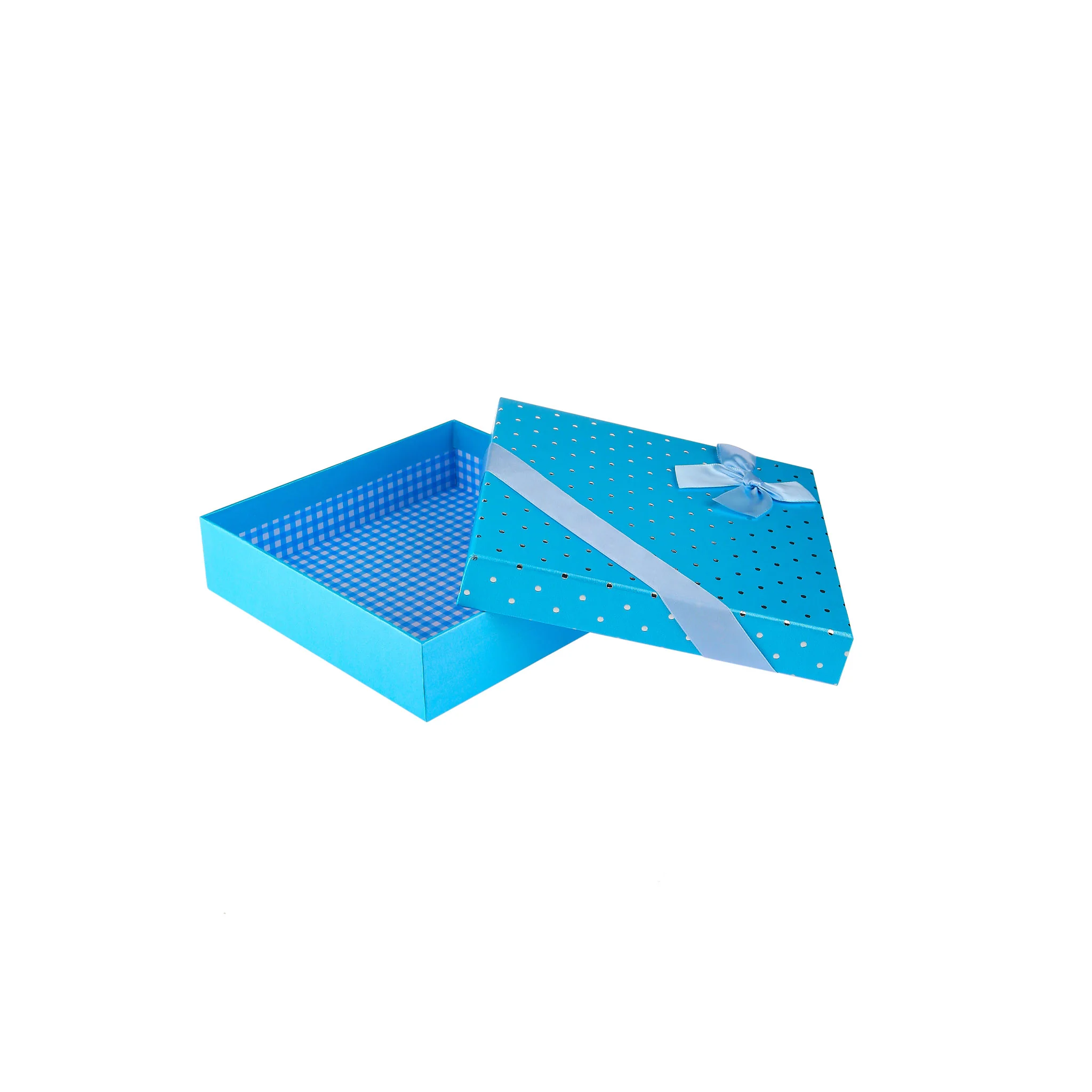 Gift Box Square 20x20x5 Cm Blue