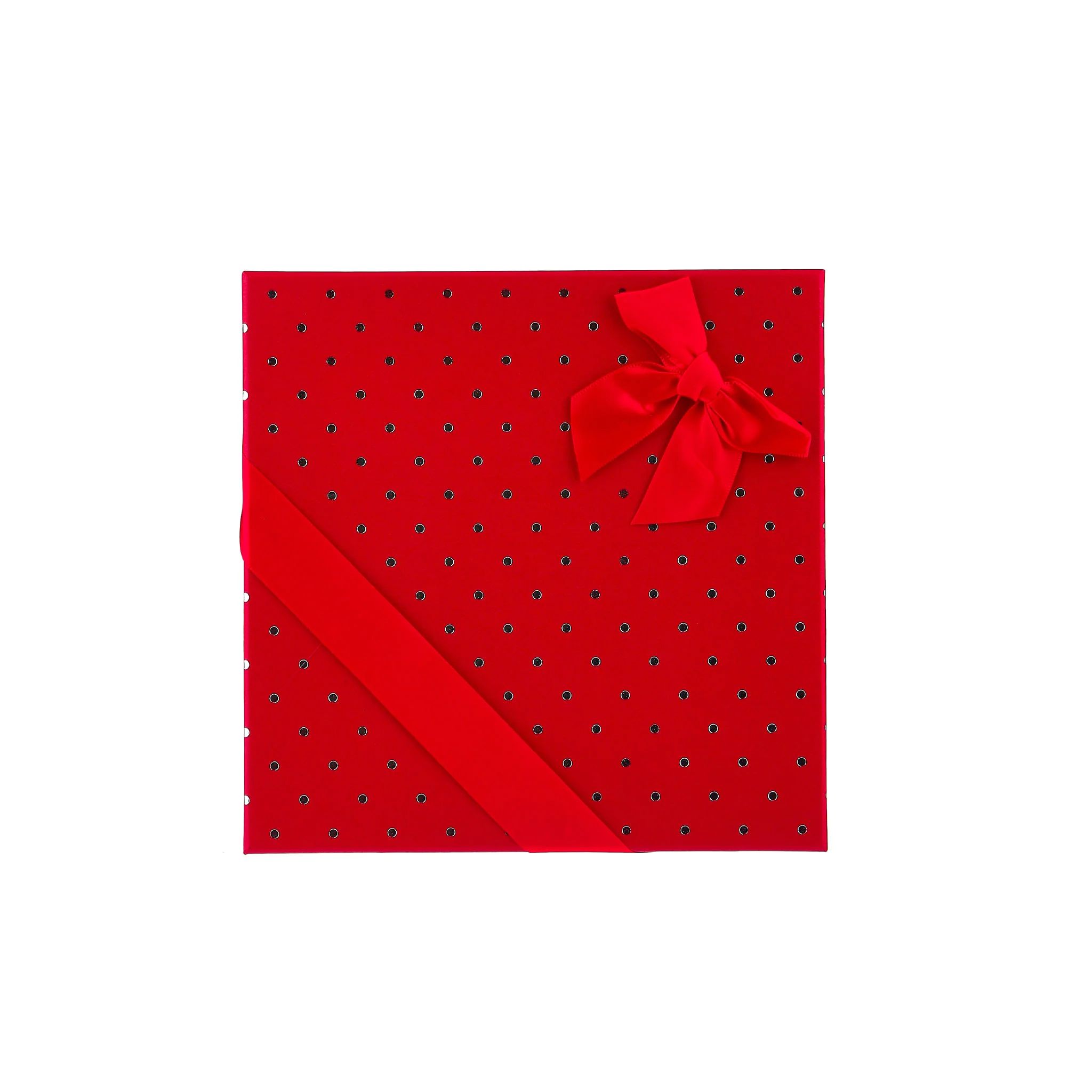 Gift Box Square 20x20x5 Cm Red