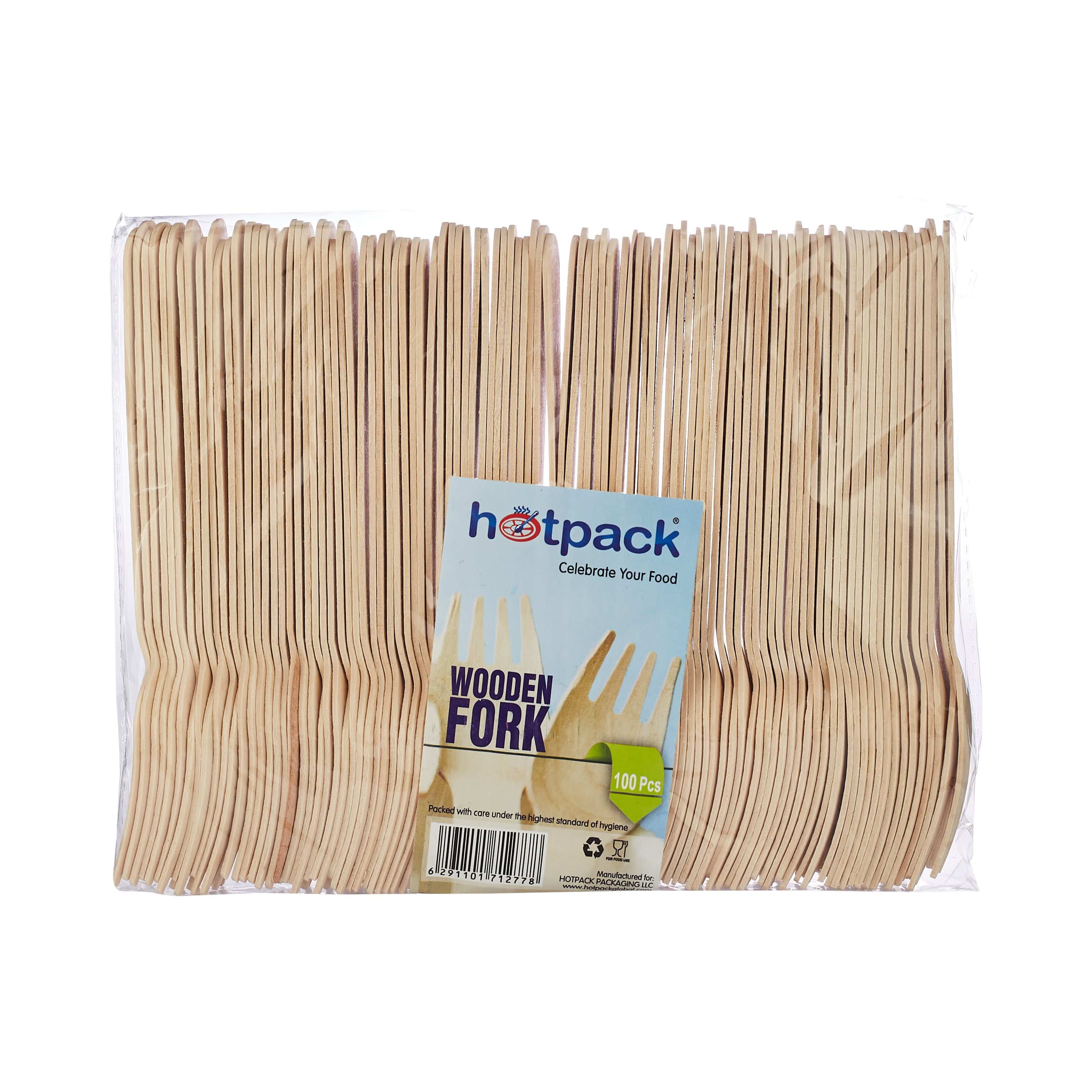  Disposable Wooden Fork  