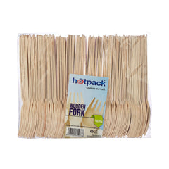  Disposable Wooden Fork  