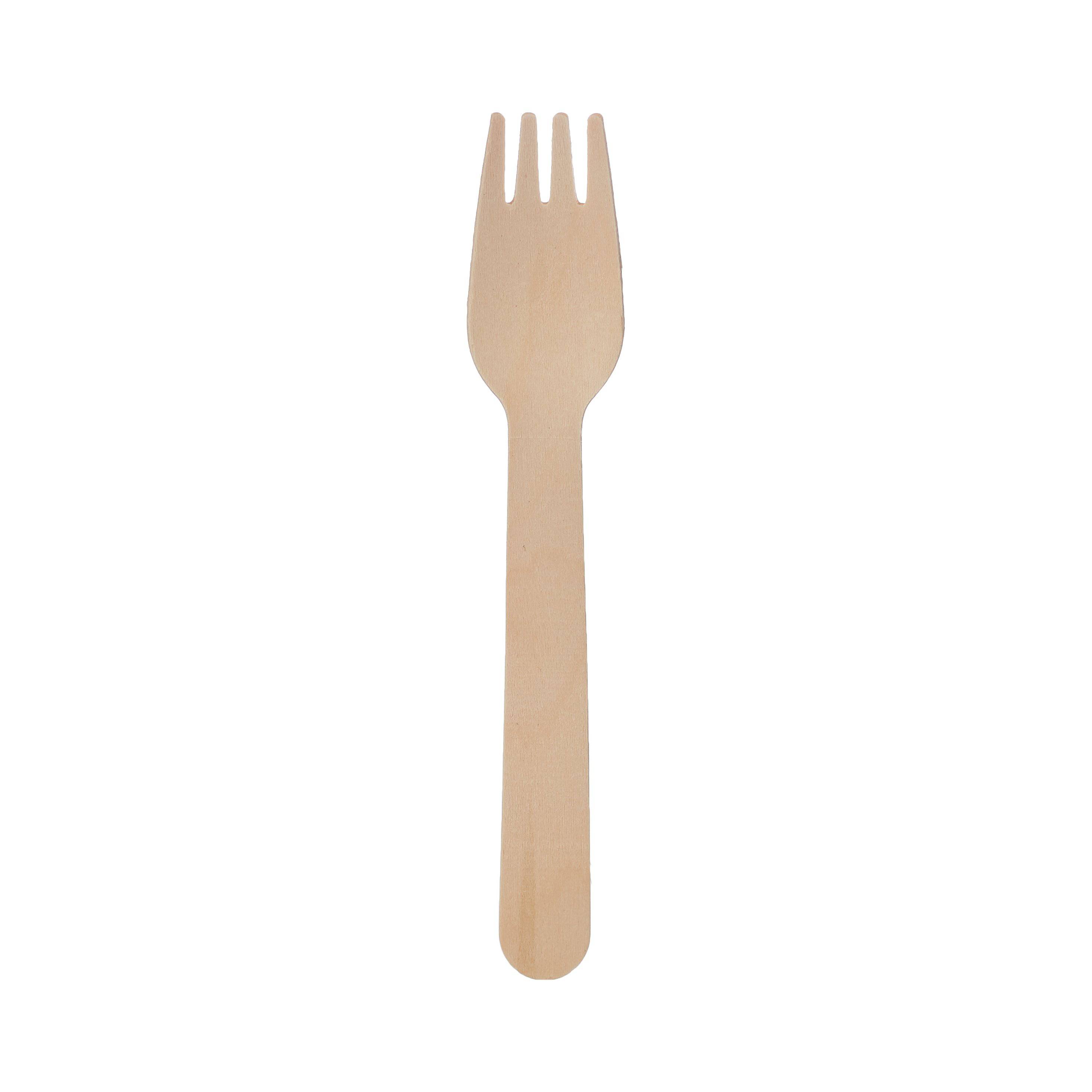 2000 Pieces Disposable Wooden Fork  - Hotpack