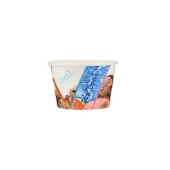  Printed Paper Ice Cream Cup With Lid