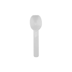  Plastic Taster Spoon Small White