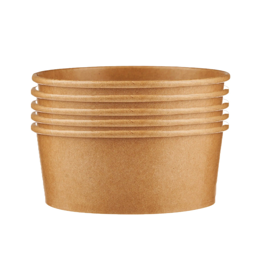 Kraft Paper Salad Bowl With lid