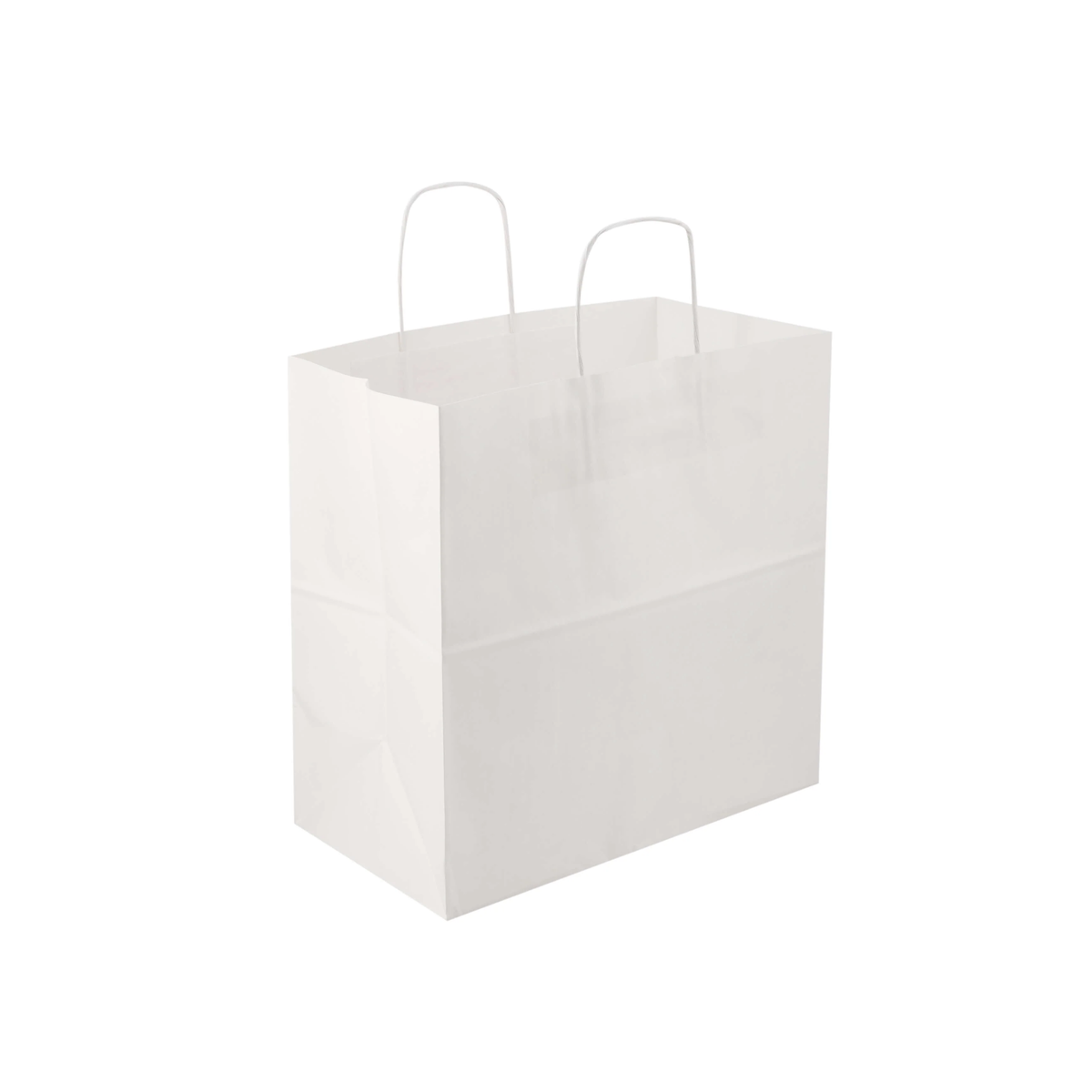 Twisted Handle White Paper Bag