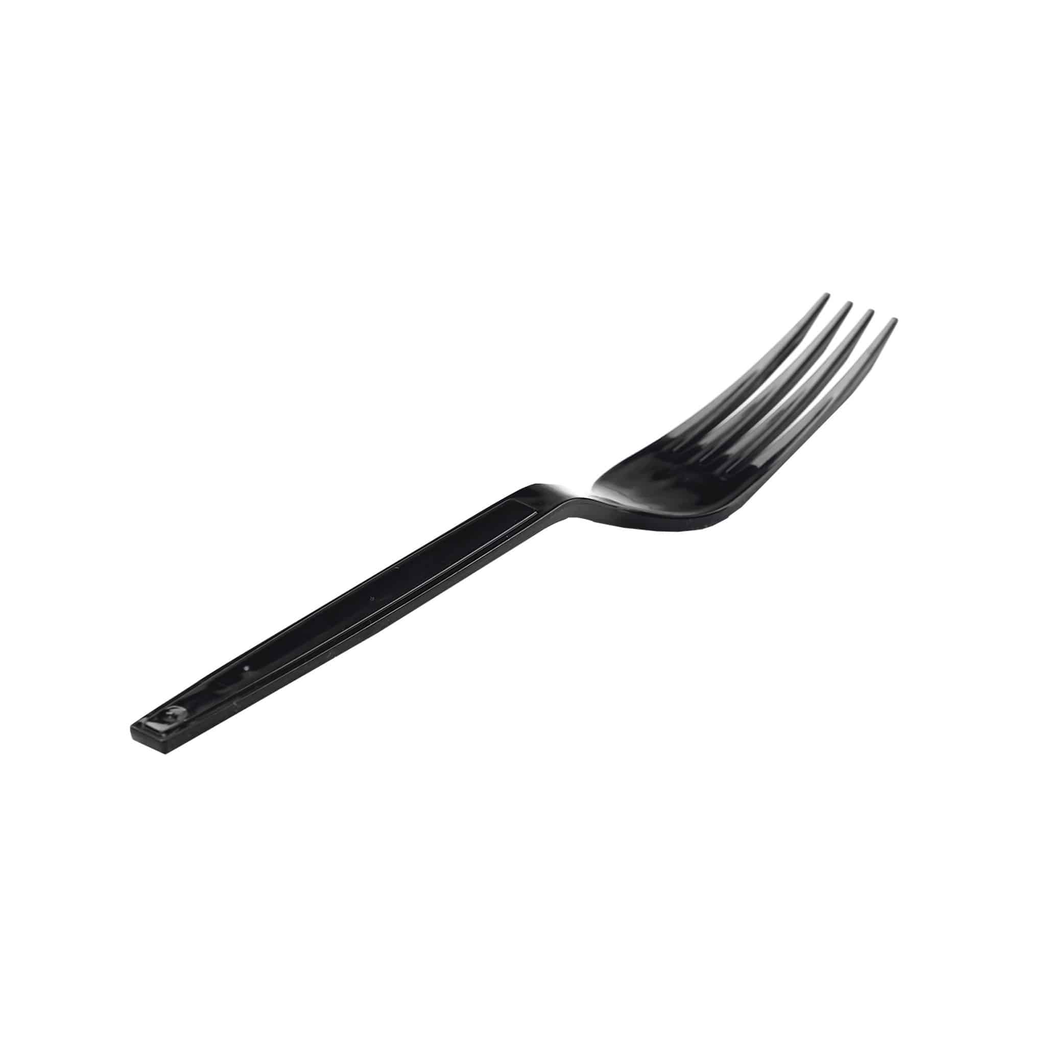1000 Pieces Plastic Heavy Duty Black Fork - Hotpack