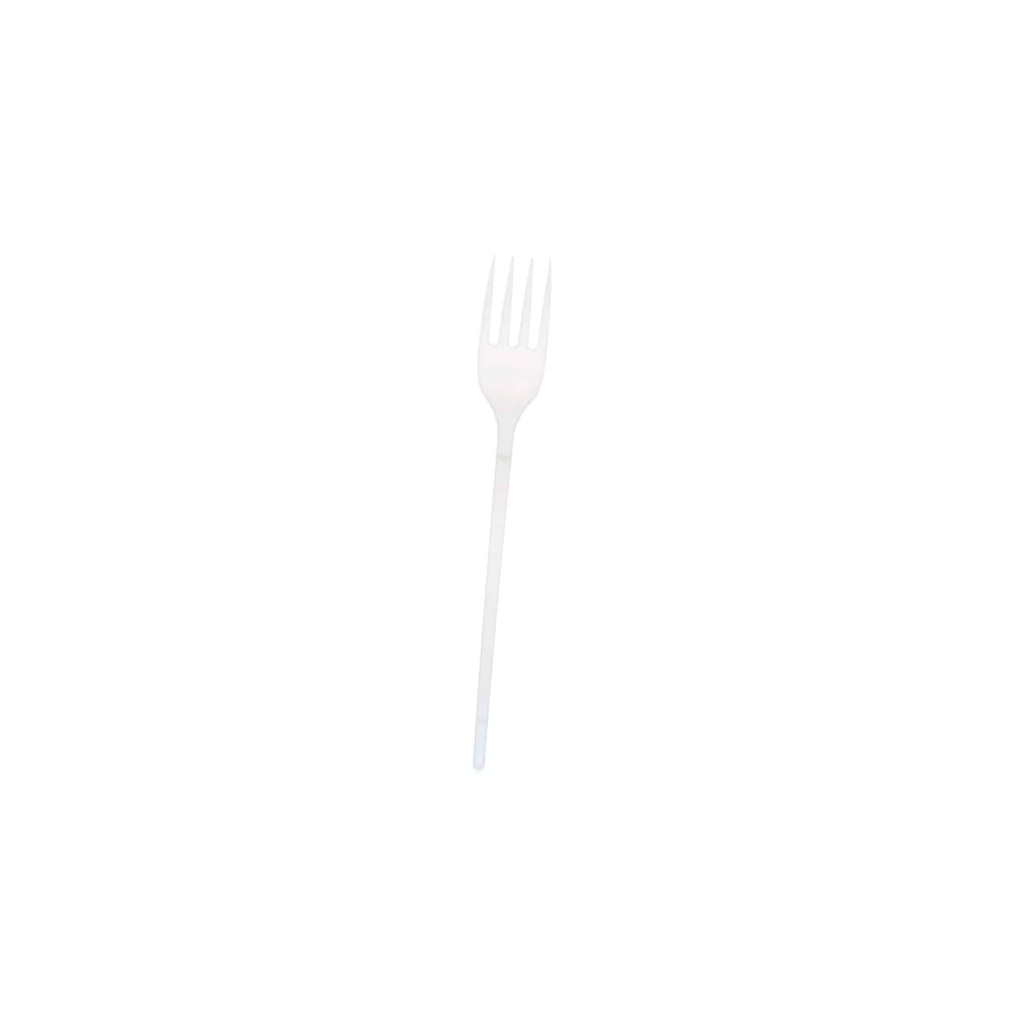 Plastic White Normal Fork 