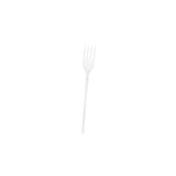 2000 Pieces Plastic White Normal Fork