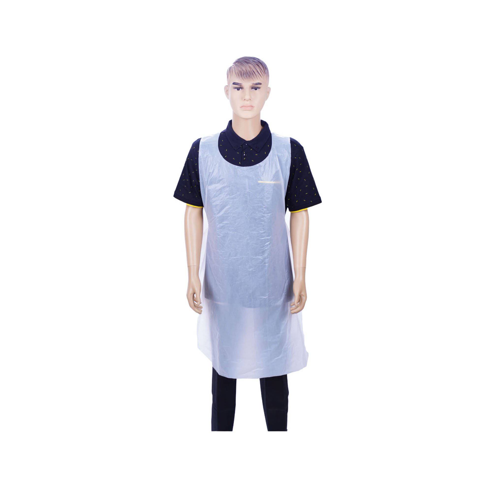 Plastic Apron White