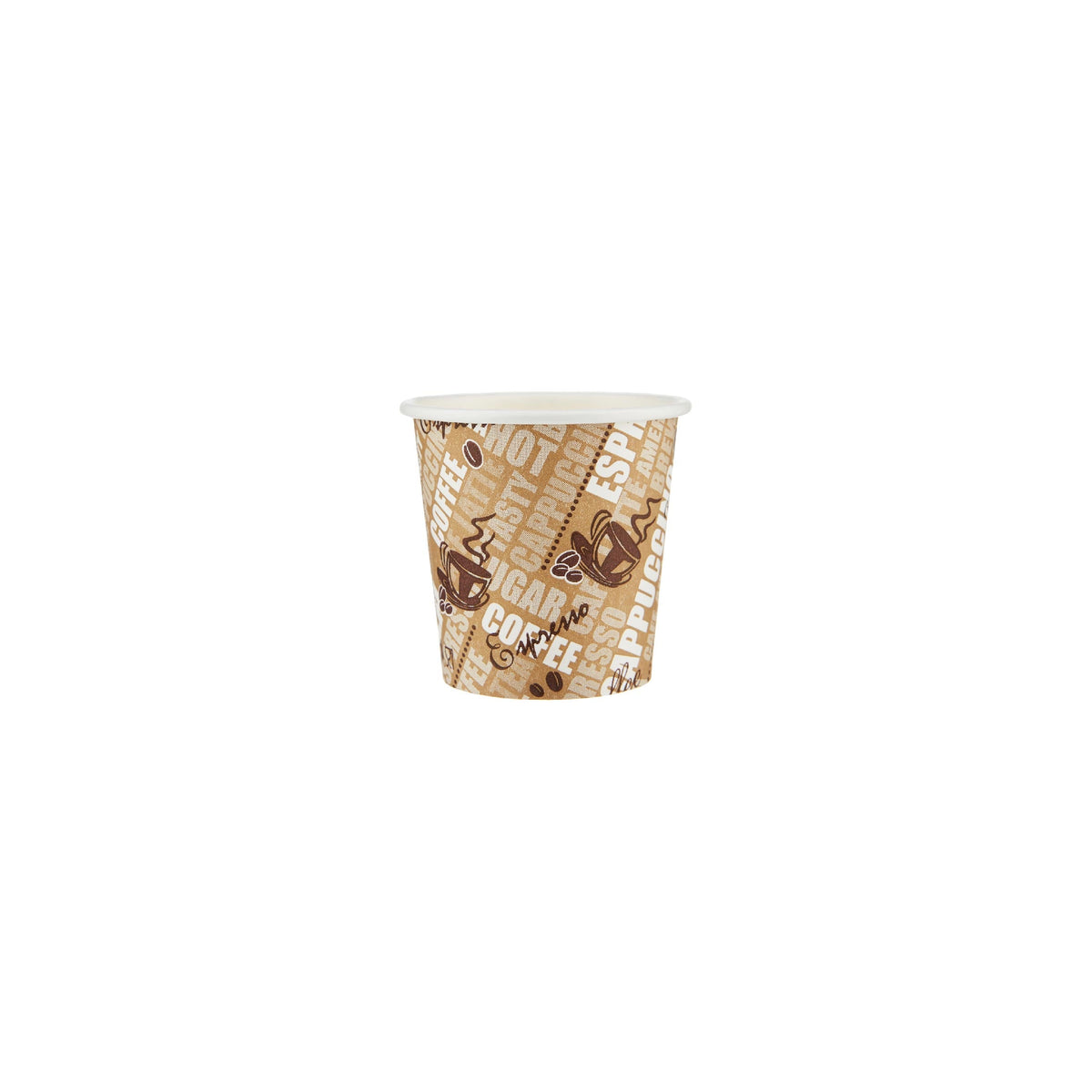 Printed Single Wall Paper Espresso Cups