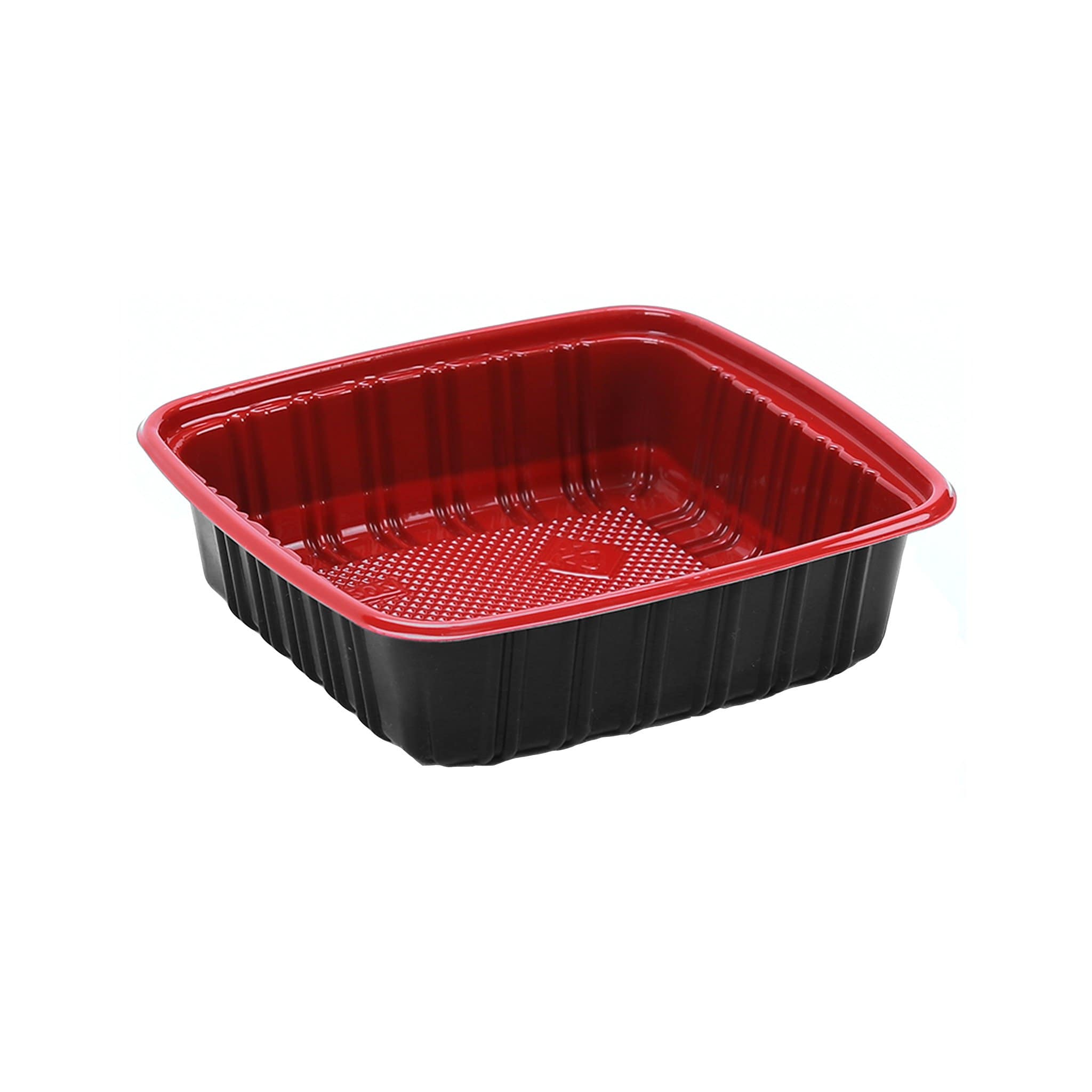 Hotpack | Red & Black Base Container 650 ML with Lids | 300 Pieces - Hotpack Global