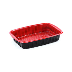 Red and Black Base Container with Lids