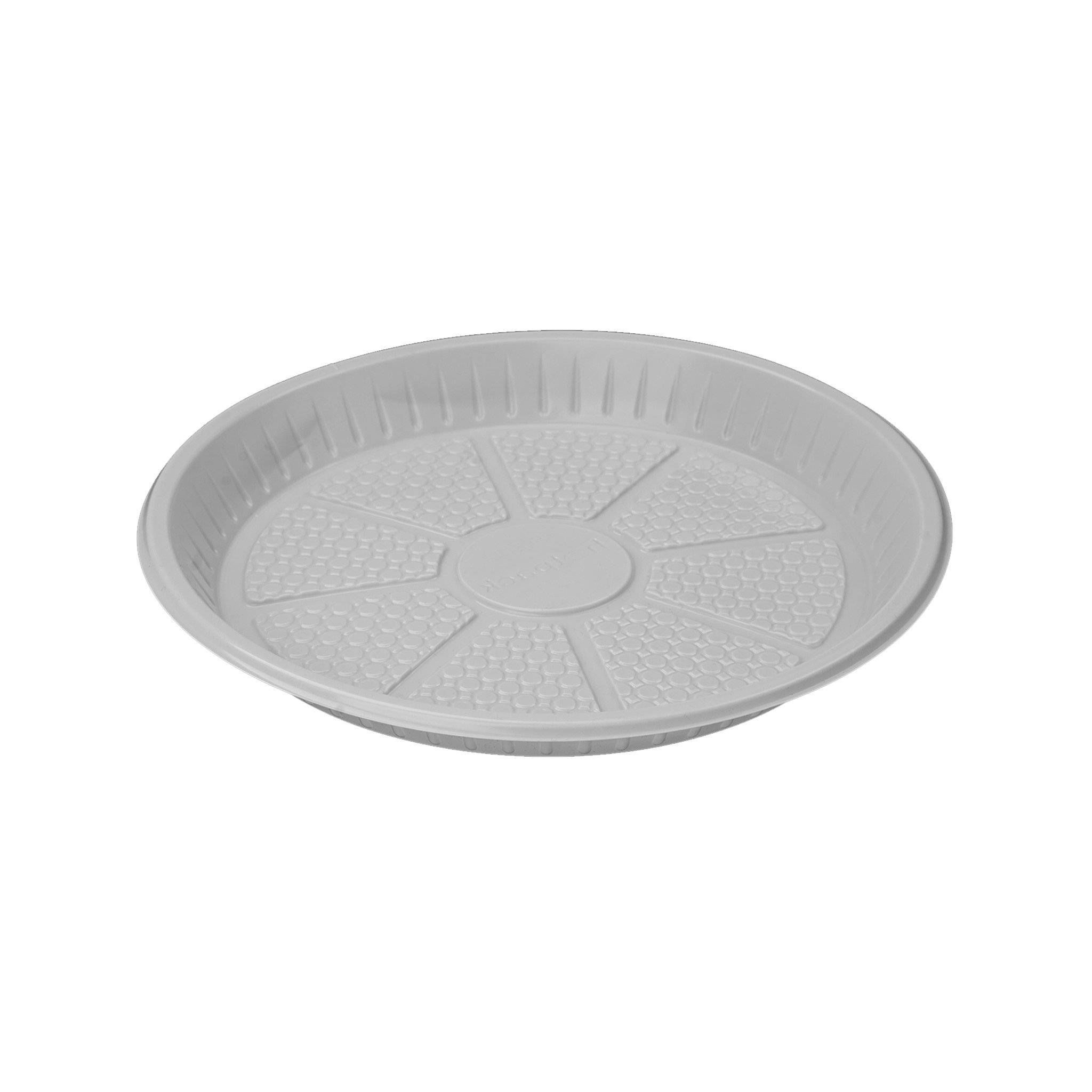 Round Plastic Plate White