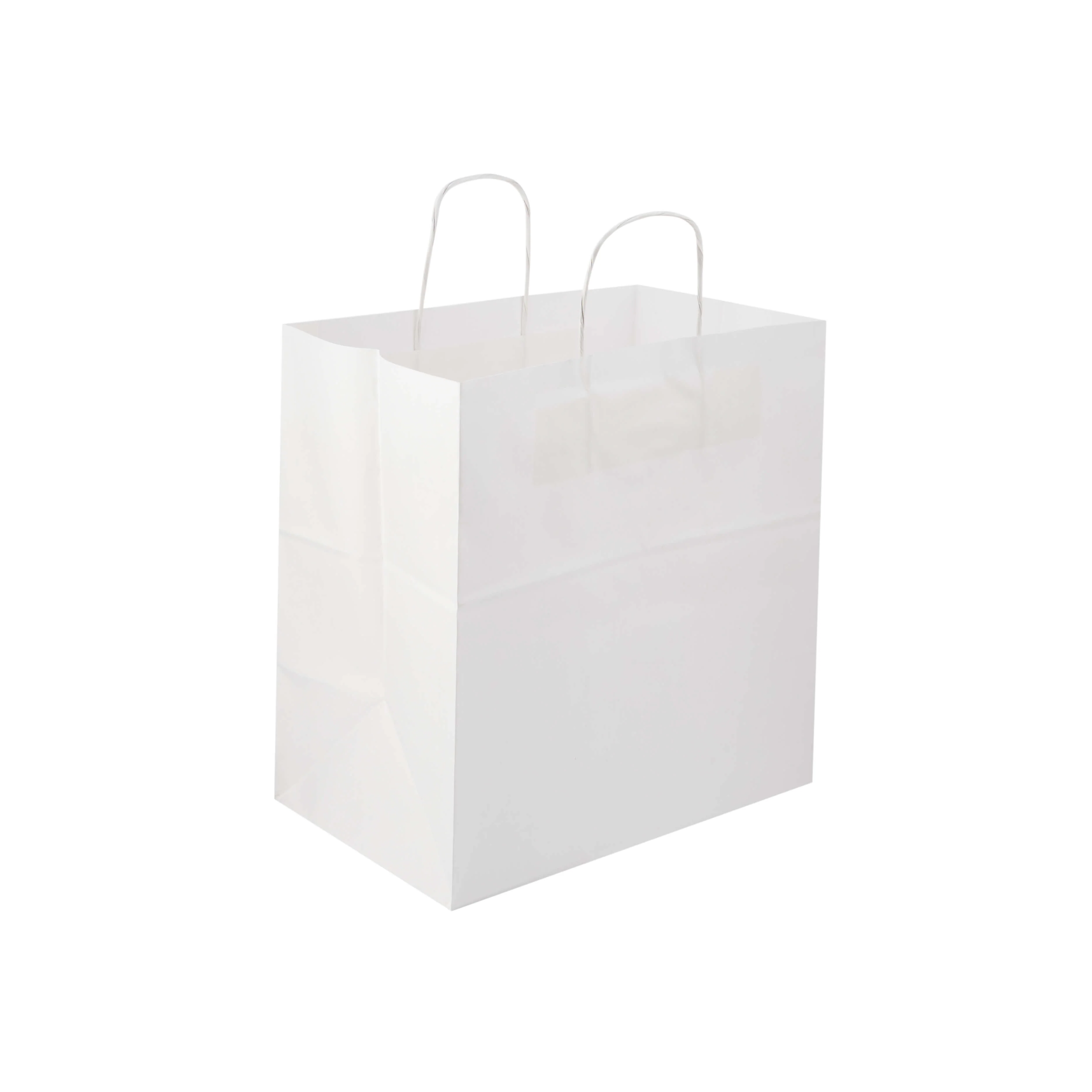 Twisted Handle White Paper Bag