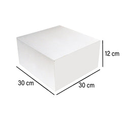 White Cake Box