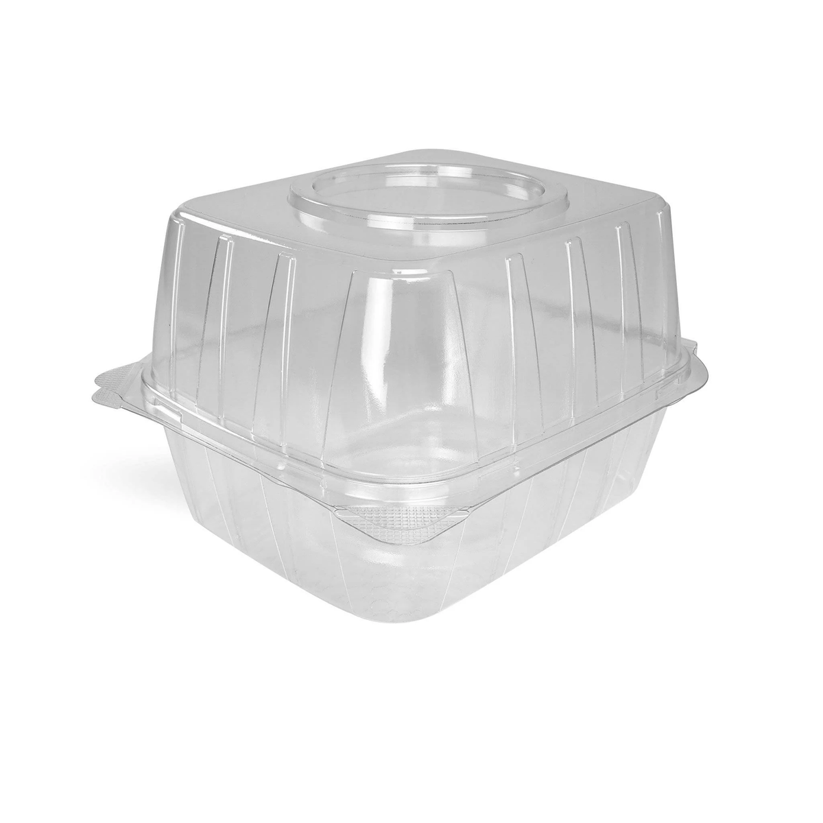 Croissant Clear Hinged Container